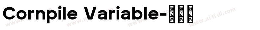 Cornpile Variable字体转换